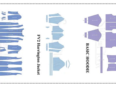 Basic Pattern Draft DXF Sheets for Hands-On Practice basic pattern development dxf pattern sheets garment pattern learning hands on pattern work pattern drafting practice pattern variation training printable pattern templates sewing pattern shapes