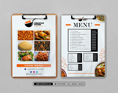 Food Menu Design app branding design graphic design illustration logo typography ui