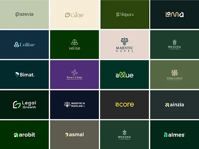 Logos & Marks Collection |Logo Folio abstrcut mark logo brand book brand kit brand style guidelines business logo flat logo logo collection logo foli logo folio 205 logo symbol minimalist logo unique logo