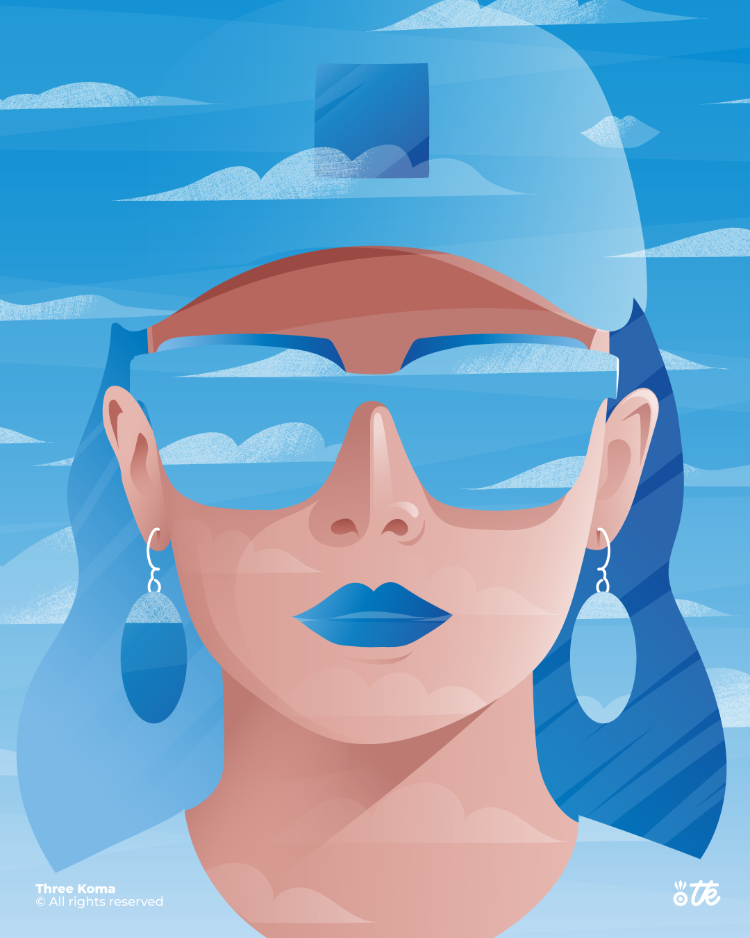 Sky digital art freelance illustration illustrator