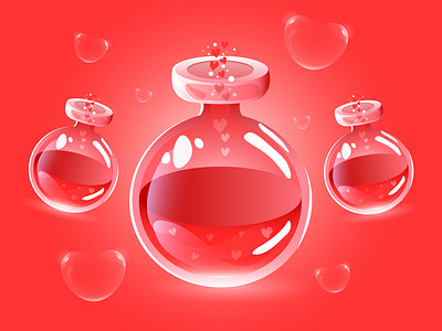 Love Potion 3d design graphic design illustration