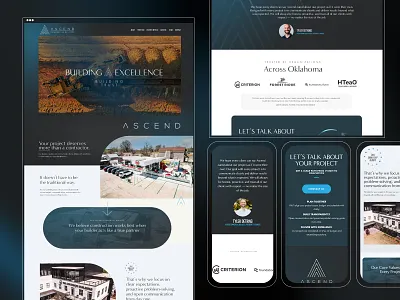 Ascend Commercial Builders - Construction Website Example construction company website construction web design construction website custom web design web design website website design