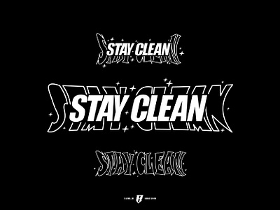 stay clean apparel automative brand identity branding car branding clothing brand design futuristic futuristic logo logo logo design modern moto logo moto typeface motorslogo racing racing font sports logo streetwear streetwear logo