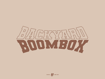 backyard boombox brand identity branding clothing brand clothing brand logo design graphic design gymwear logo logo design logo designer merchandise merchandise design modern sports brand streetwear streetwear logo t shirt t shirt design urban