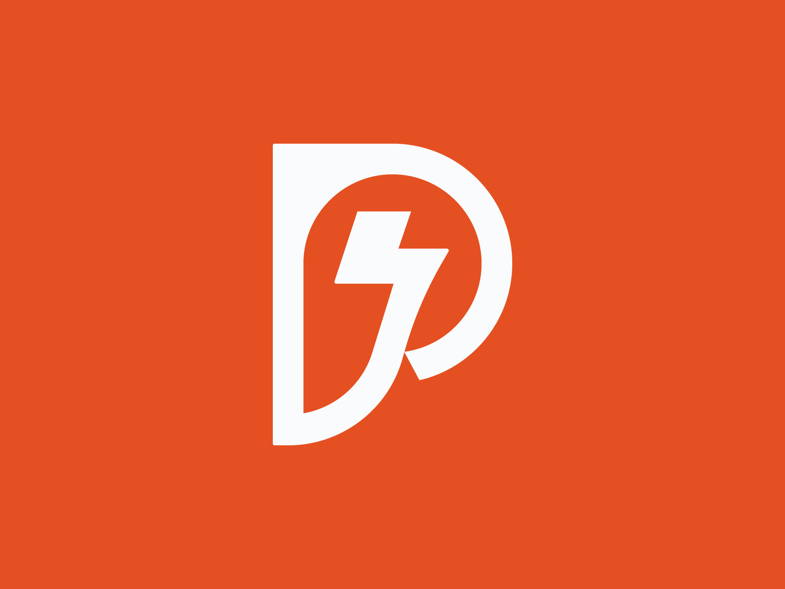 P Lightning Logo brand mark corporate costom letter energy geometric letter p lettermark lighting logo logo design modern p initial p thunder symbol visual identity