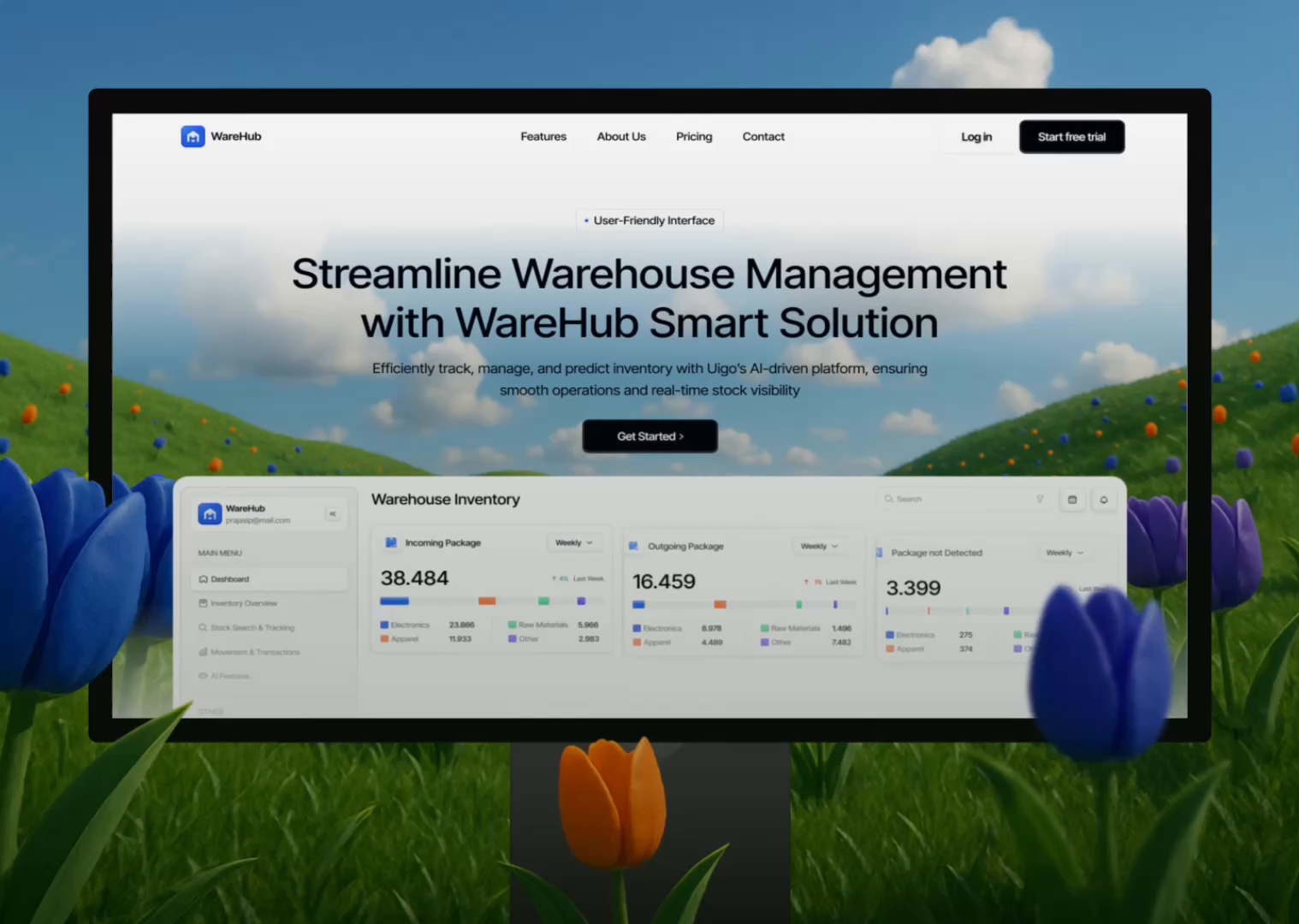 Example of Landing Page + Webflow/Framer Dev