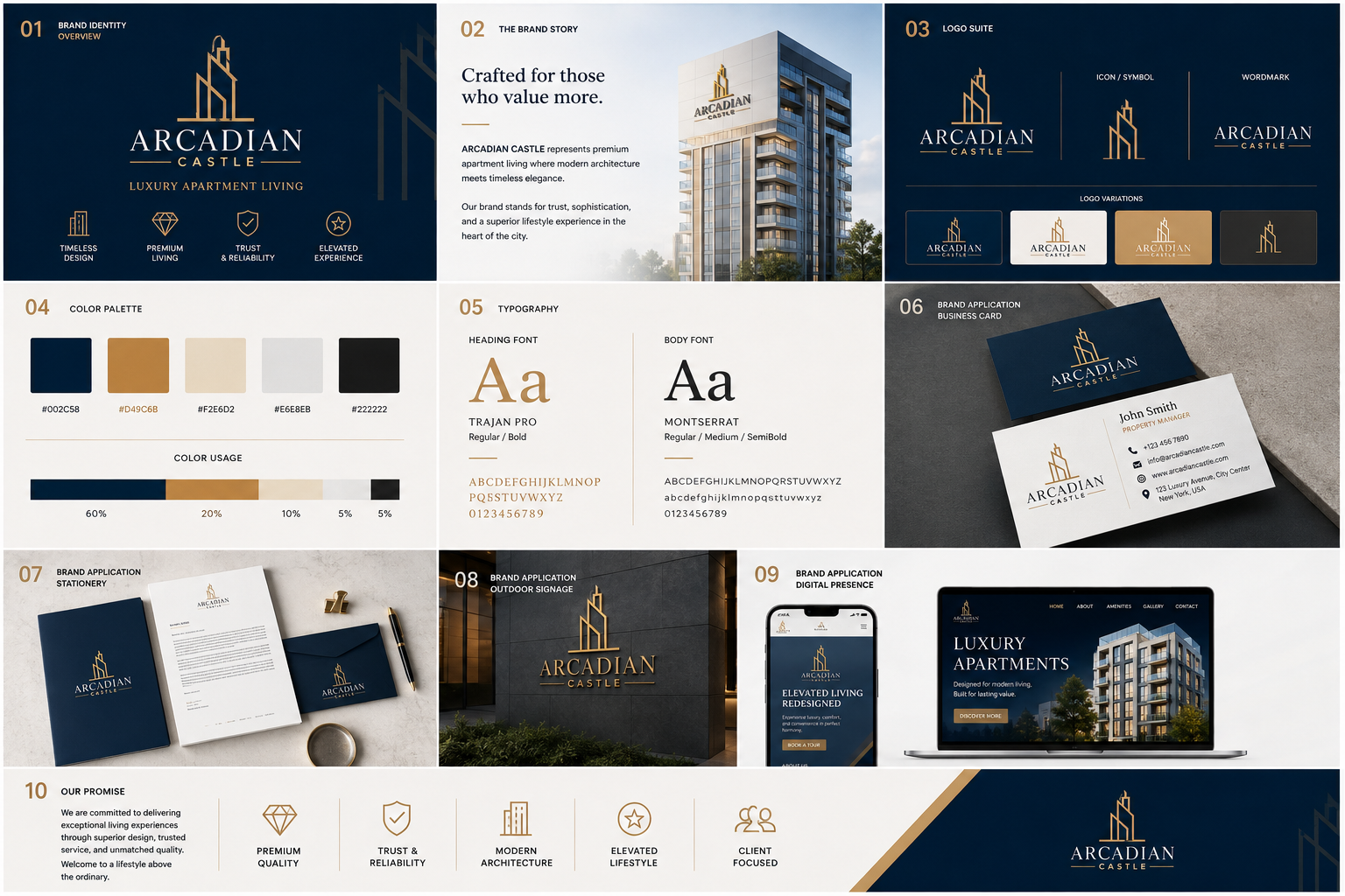 Arcadia—Luxury Real Estate Logo & Visual Identity Design architecture logo brand designer brand identity branding design elegant logo graphic design logo logo design logo inspiration luxury design luxury logo luxury real estat minimalist logo modern logo premium branding property logo real estate branding real estate logo visual identity