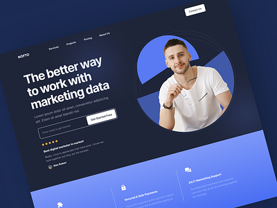 Digital Marketing Agency appideas design development digital marketing following iosdeveloper landing page minimal design mobileapp mvdevelopment new and noteworthy popular raisefunds startup uidesign uxdesign webappdevelopment