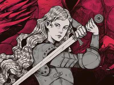 Redragon dragon fantasy illustration medieval procreate