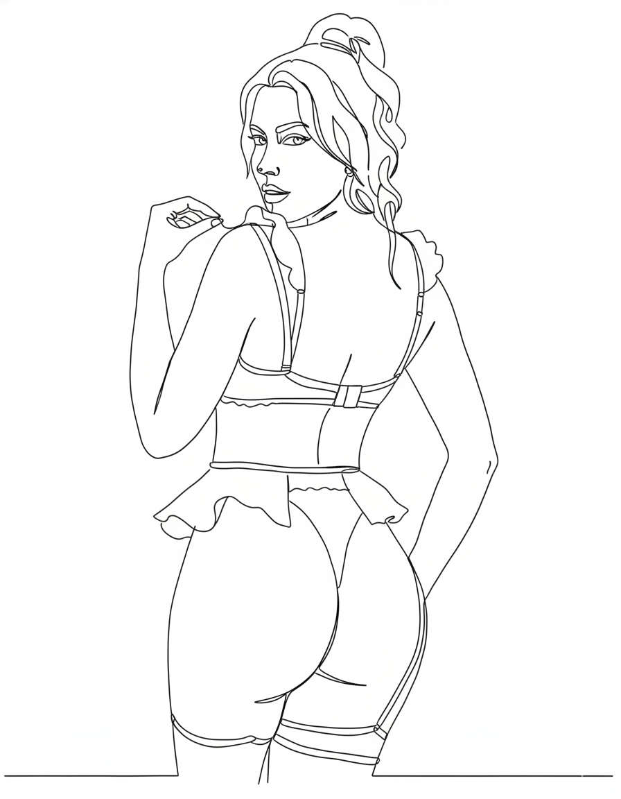 Abstract one line art branding design illustration illustration art line art one line art vector