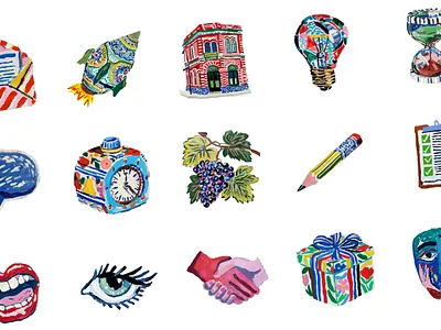 unboring icons . grapescale brand branding icon icon design logo ui ux