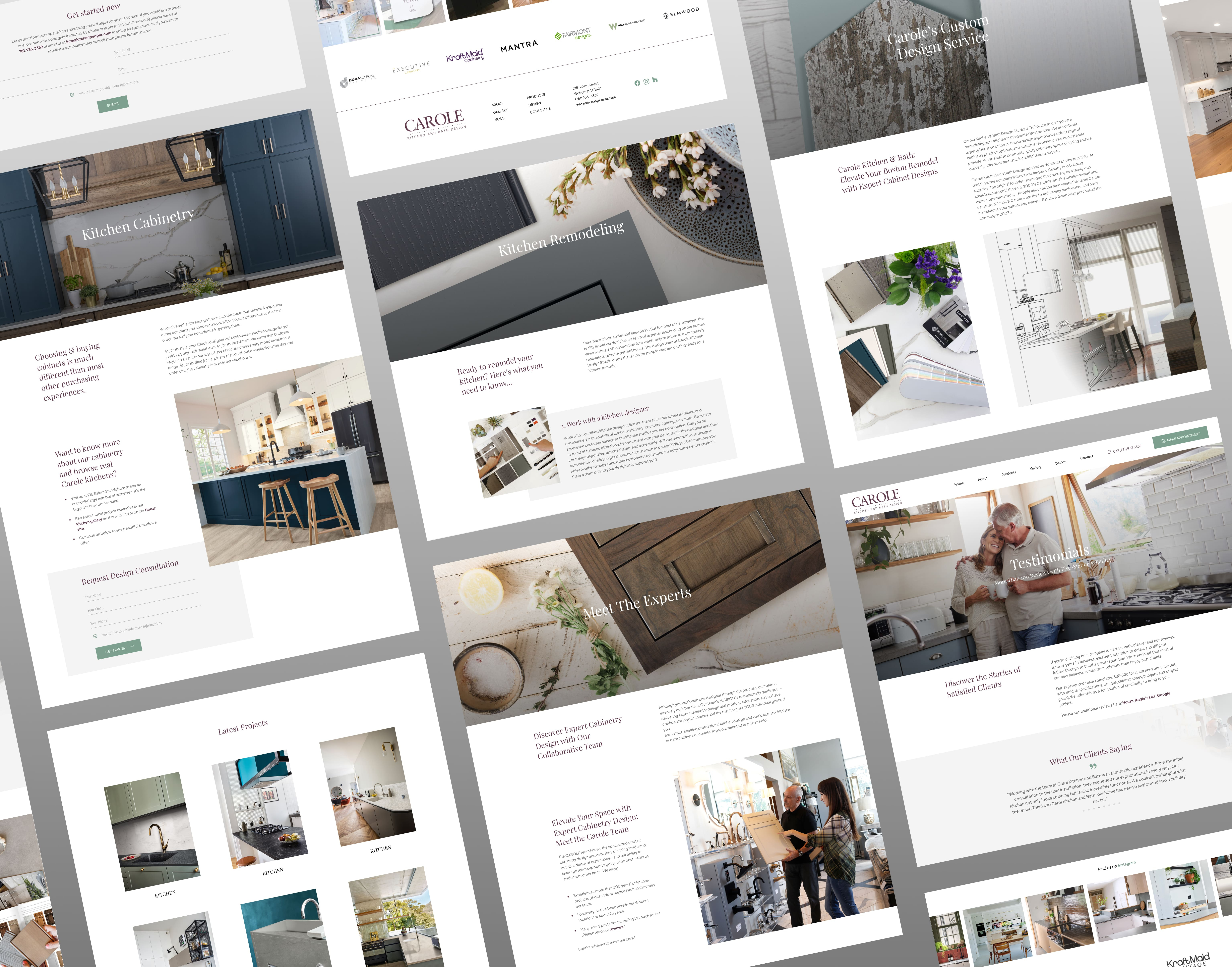 Carol Kitchen Website Redesign cleanui designinspiration kitchen kitchenindustry landingpage modernui redesign ui ui design ux uxui