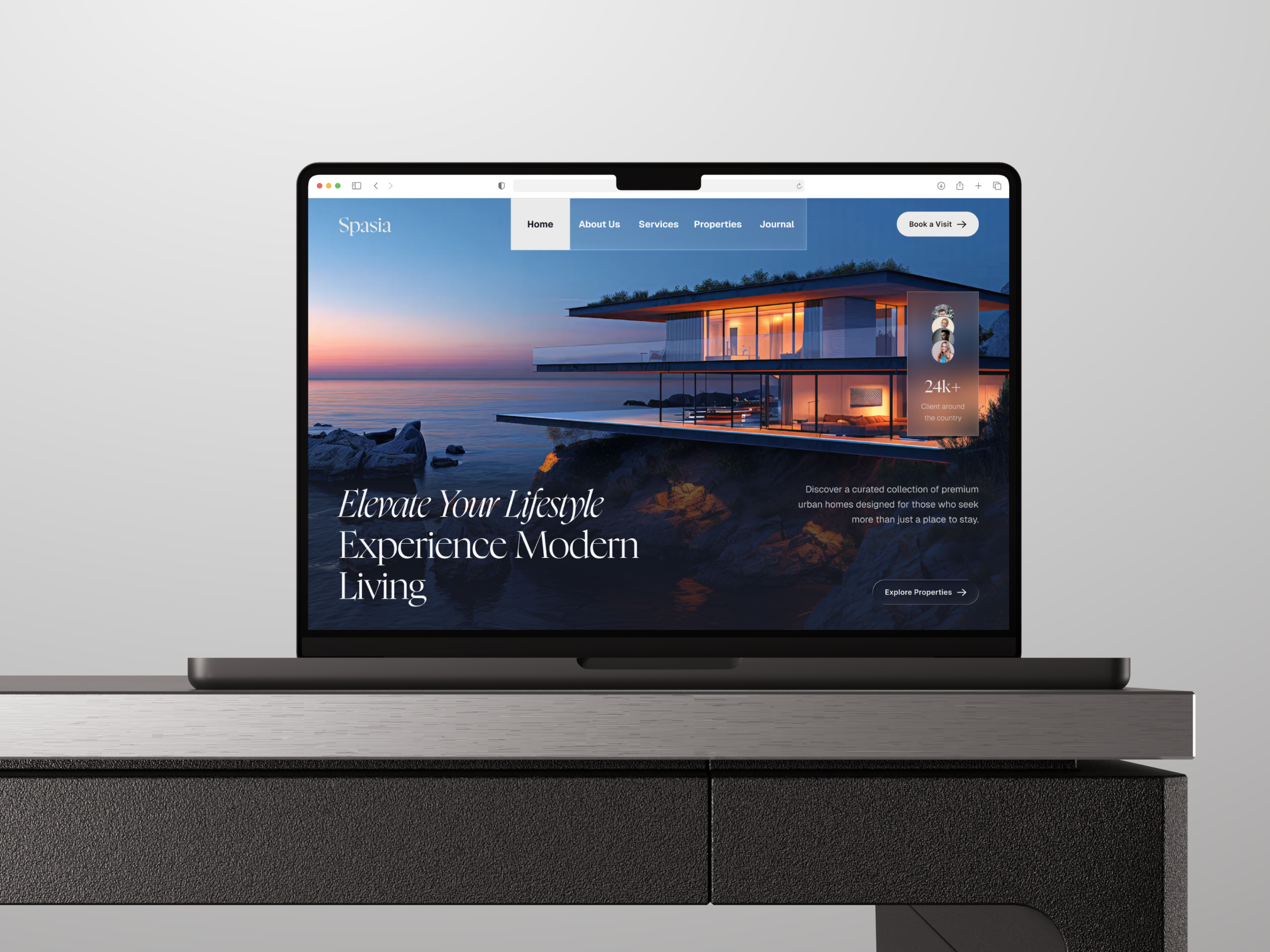 Example of Architectural / Real Estate Website