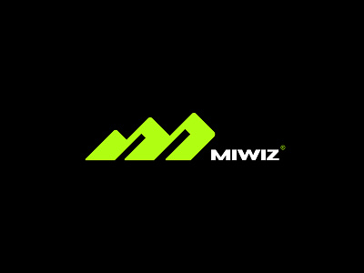 Miwiz 3d abstract app art brand identity branding branding design brandmark business creative graphic design icon illustration logo design logotype miwiz monogram mountain bike rdfarhad vector