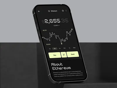 Safyre app app app design app exploration application chart chart app clean ui design fintech mobile ios ios app ios application mobile price chart product design token token app token screen ui ux