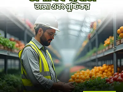 Organic Food poster canva design