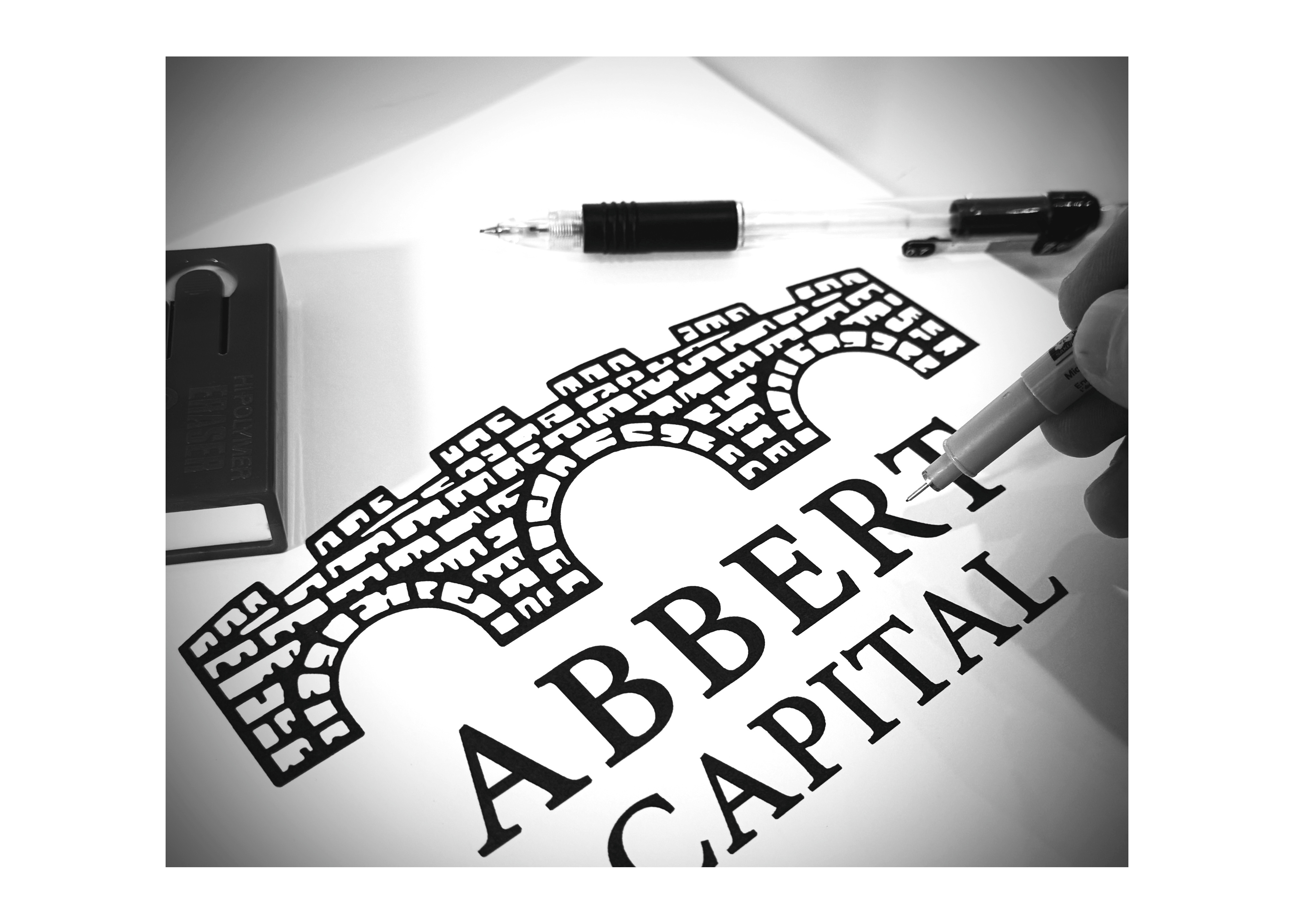 Abbert Capital Logo mark by Steven Noble artwork brand mark branding design engraving etching illustration line art logo logos scratchboard steven noble visual identity woodcut