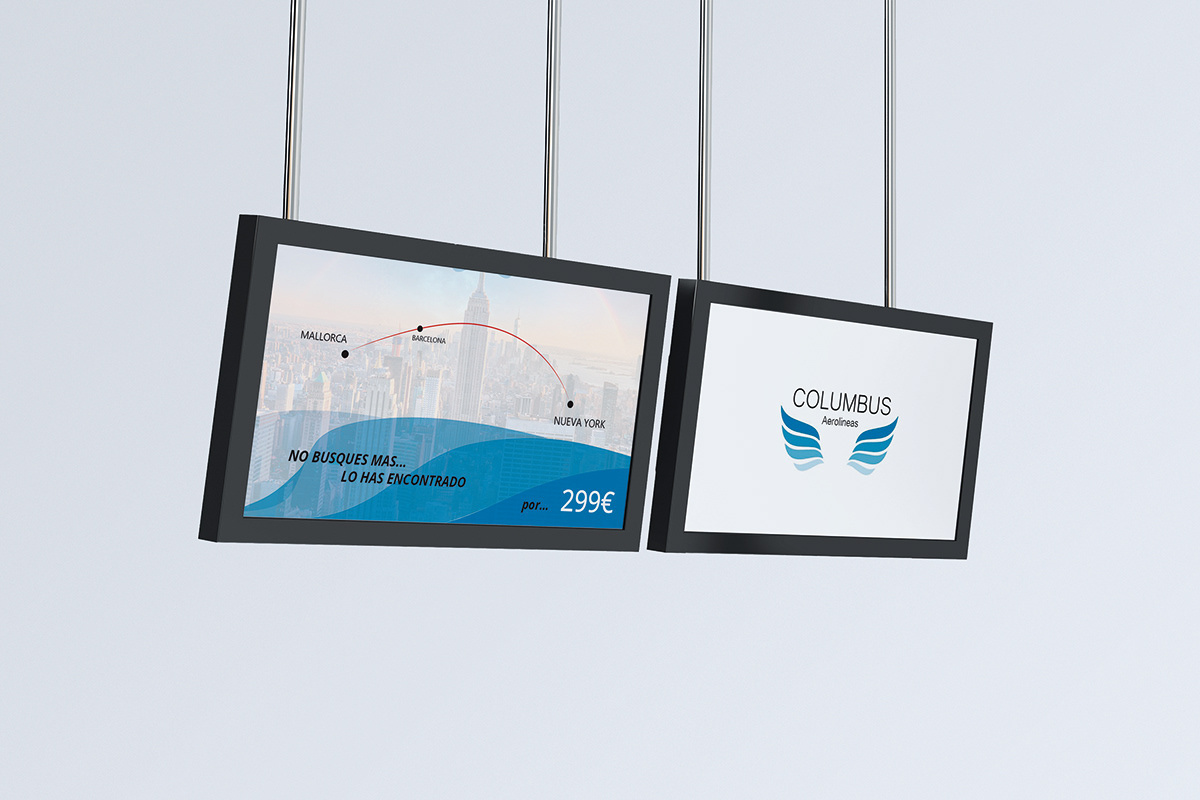 Columbus Aerolíneas airlines branding graphic design logo logo design planes