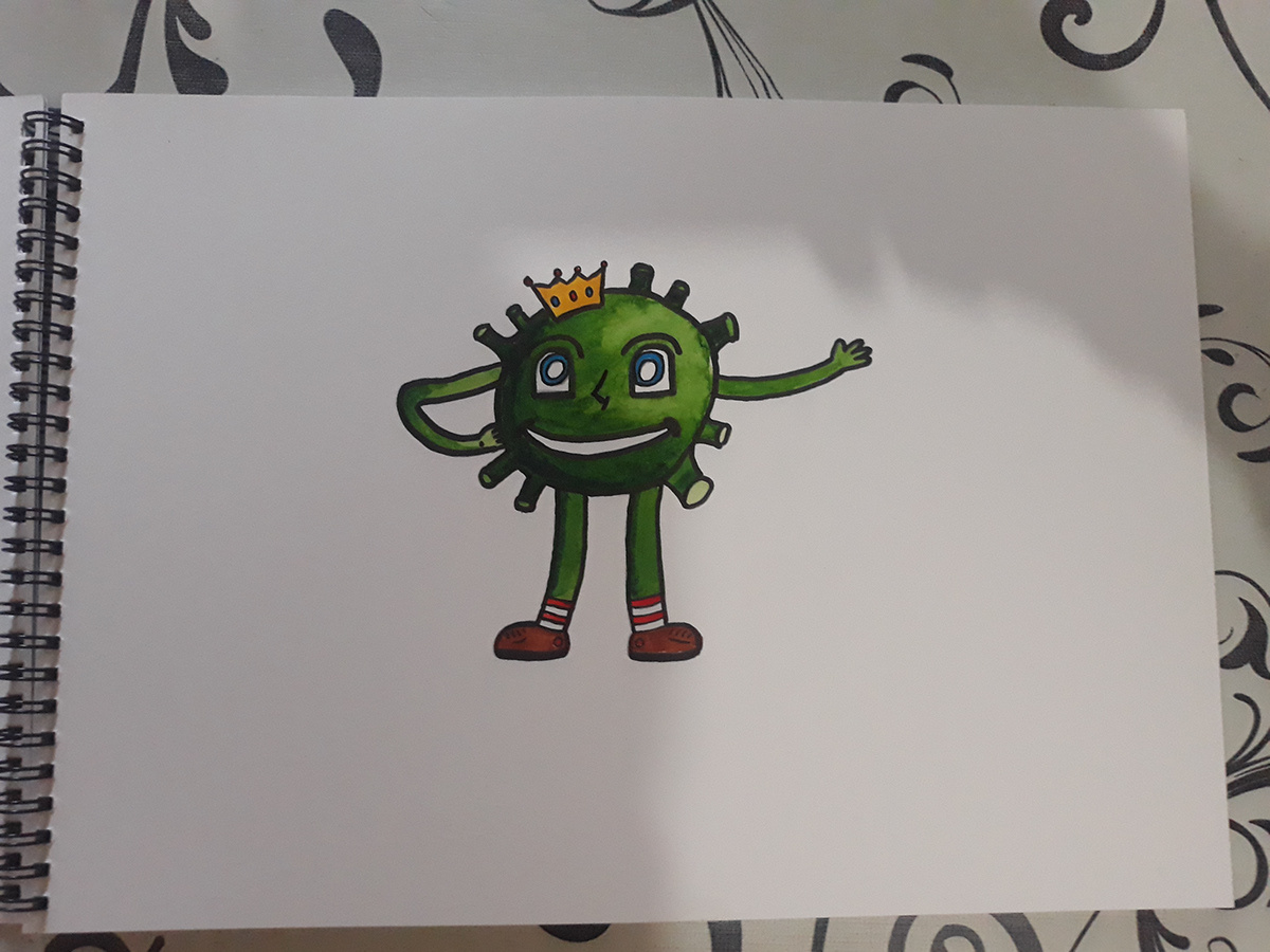 COVID-19; Libro dibujos concienciación adobe illustrator design draw graphic design
