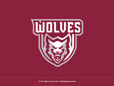 Wolves (alternative colour) branding design esports graphic design illustration logo mascot sports sports logo wolf wolf logo wolf mascots wolves wolves badge wolves logo wolves mascot wolves sports wolves sports logo