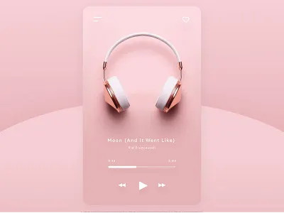 Music player | UI Design branding design graphic design illustration modern product design ui ux