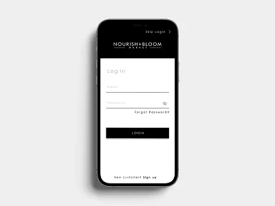 UI DESIGN | Nourish + Bloom Market branding design graphic design illustration logo modern product design ui ux vector