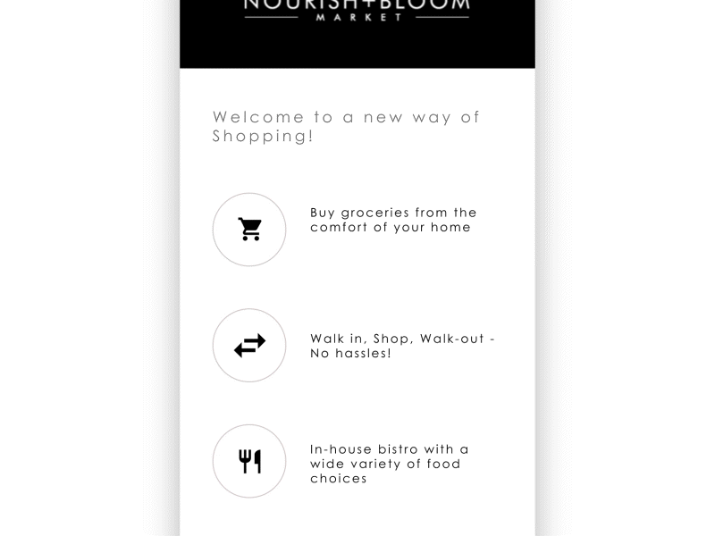 UI DESIGN | Nourish + Bloom Market branding design graphic design illustration logo modern product design ui ux vector