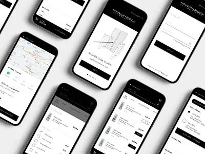 UI DESIGN | Nourish + Bloom Market branding design graphic design illustration logo modern product design ui ux vector