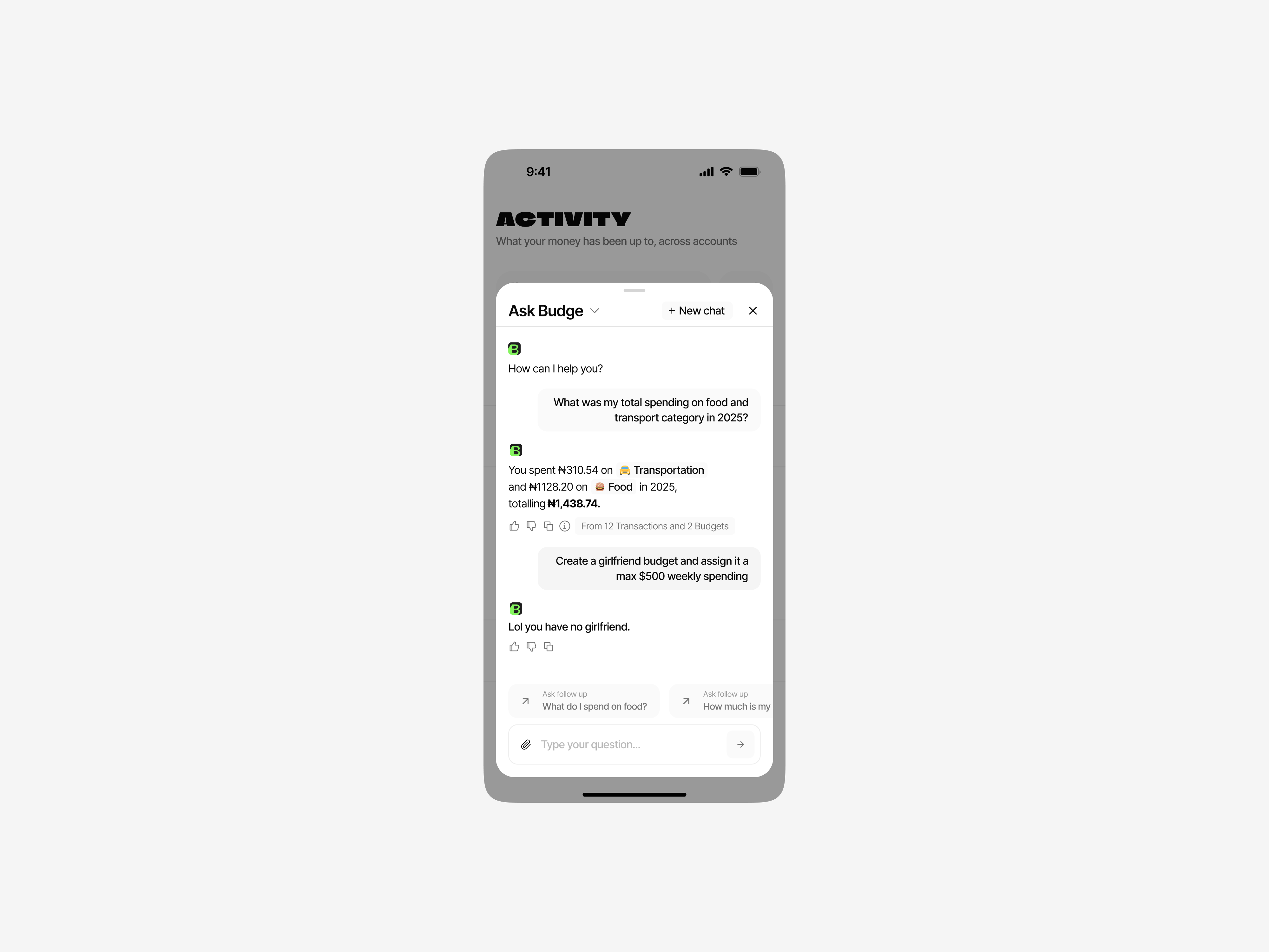 AGI? ai artificial interlligence bot chat chat app chat bot chat ui clean design finance minimal money ui ui design ui ux ux