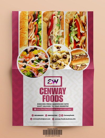Food Flyer Designs branding business cards design graphic design illustration typography