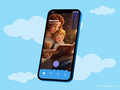 AI Bedtime Story Cozy Mobile App - UX/UI Design ai app ai app design ai character ai mobile app app app concept bedtime story character design cozy app cute design design gaming app kids app mobile mobile app mobile app design mobile app development modern design ui ux