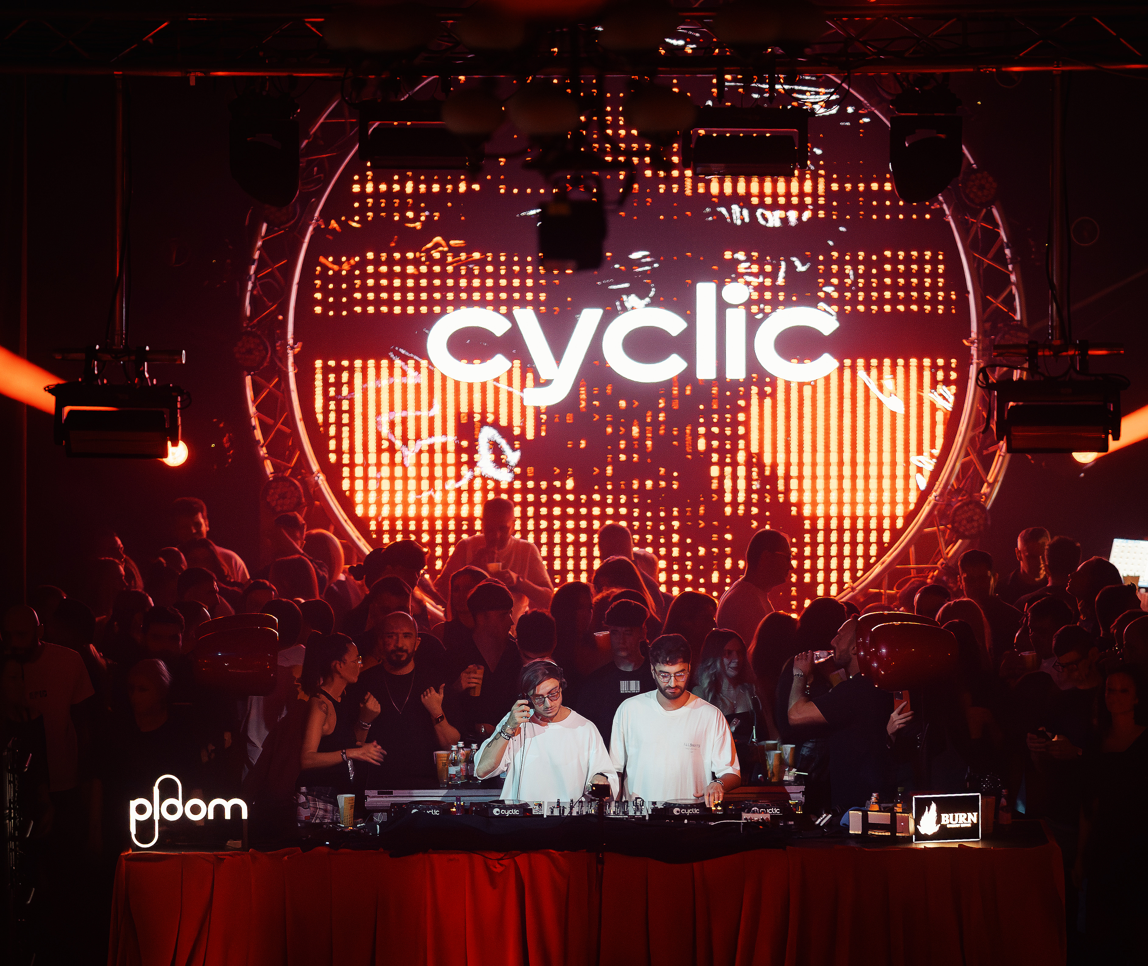 Cyclic, logo design for electronic music events organizer booking clubbing clubs cyclic djs edm electronic music event branding events festival house music industry logo logo design logotype management parties pary techo wordmark