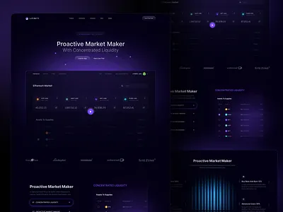 DeFi Market Maker Dashboard — Proactive Liquidity & Web3 Trading blockchain crypto dark ui defidashboard design fintech ui product saas ui ux web web3