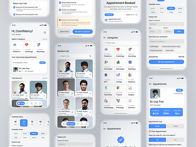 Healthcare Mobile App UIUX Design interface product service startup ui ux web