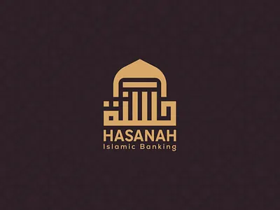 Hasanah Arabic Logo arabic brand arabic brand mark arabic emblem arabic logo arabic stamp arabic wordmark bilingual logo branding calligraphy logo creative arabic logo finance logo hajj umrah hasanah islamic logo logo logoconcept masjid logo typography