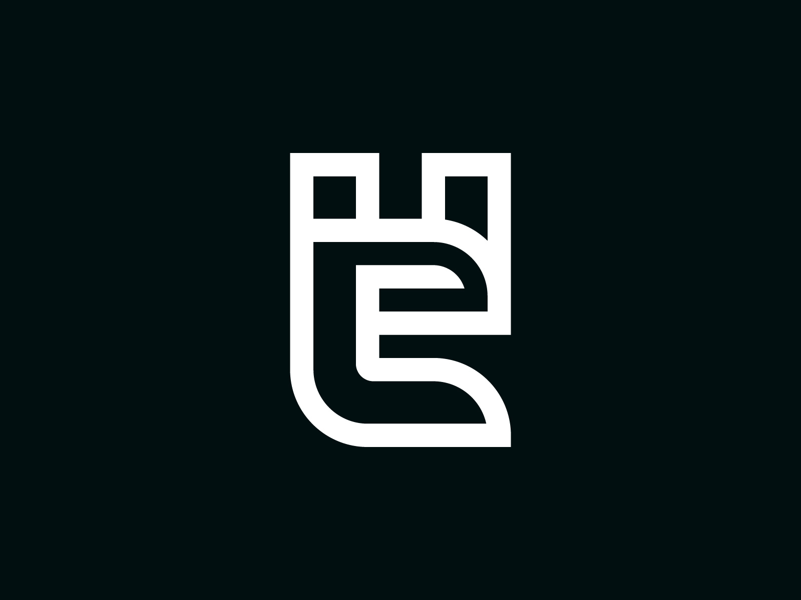 HE Logo alphabet brand identity connectd costom letter creative eee he hhh identity design initial letter he lettermark logo logodesign logomark modern type