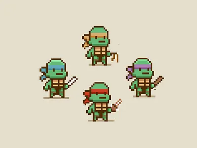 ninja turtles pixel art 16 bit 8 bit 8bit ninja turtles pixel art pixel art ninja turtles pixel people pixel person