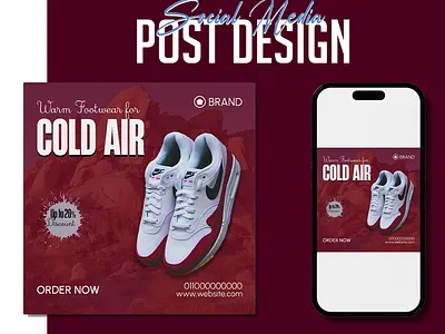 Shoes Social Media Post Design brand identity branding facebook post graphic design instagram post shoes branding shoes design shoes post design social media post