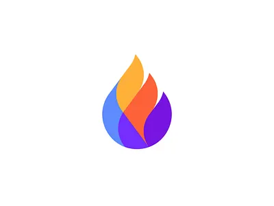 Flame Drop brand identity drop fire flame icon logo logo mark mark professional symbol