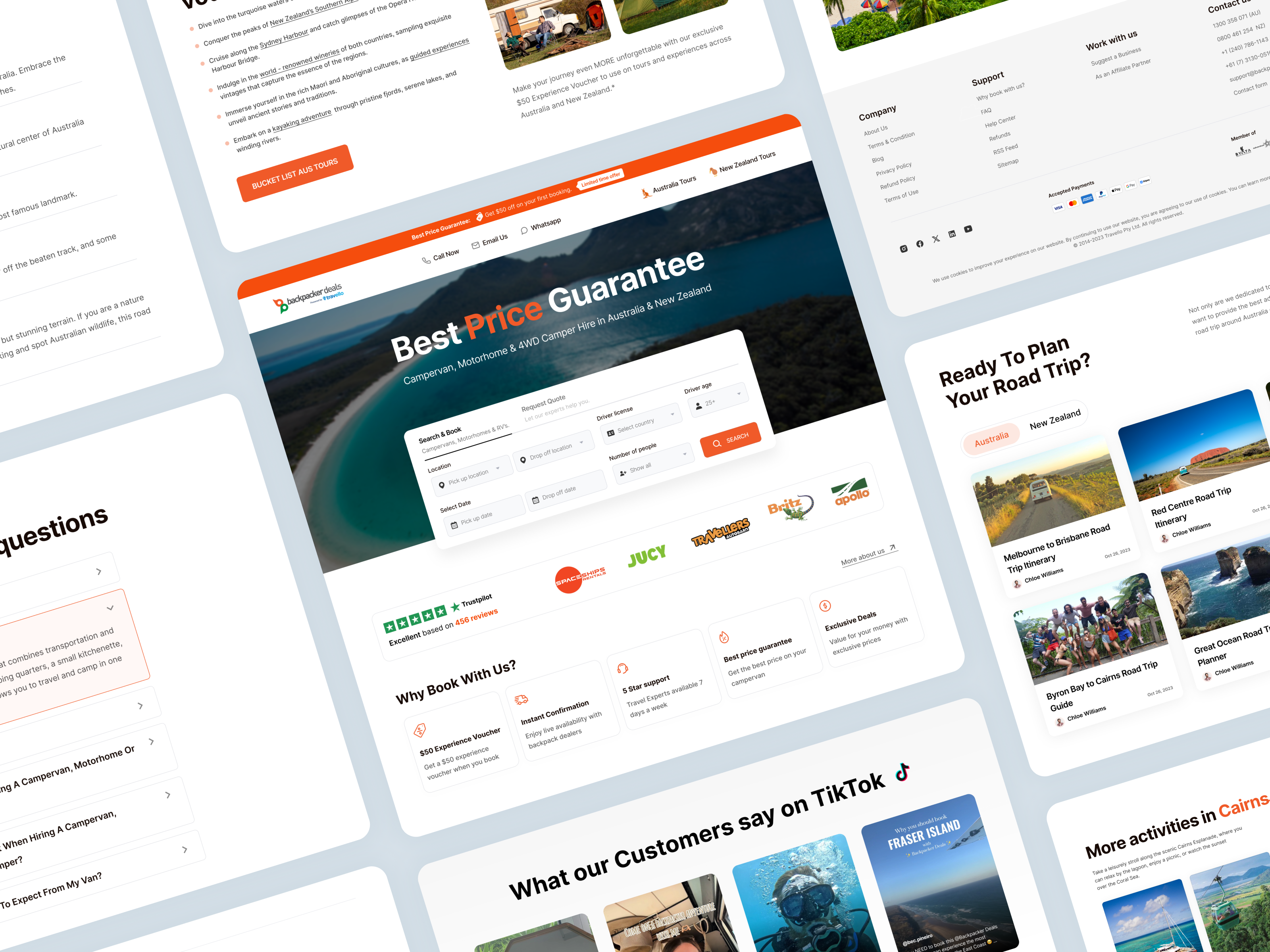 Backpacker Deals — Experience-First Travel Redesign booking platform clean ui desktop design experience design figma journey mapping minimal mobile design modern layout product design redesign responsive design saas travel itinerary travel planning travel website ui design user experience ux case study web design