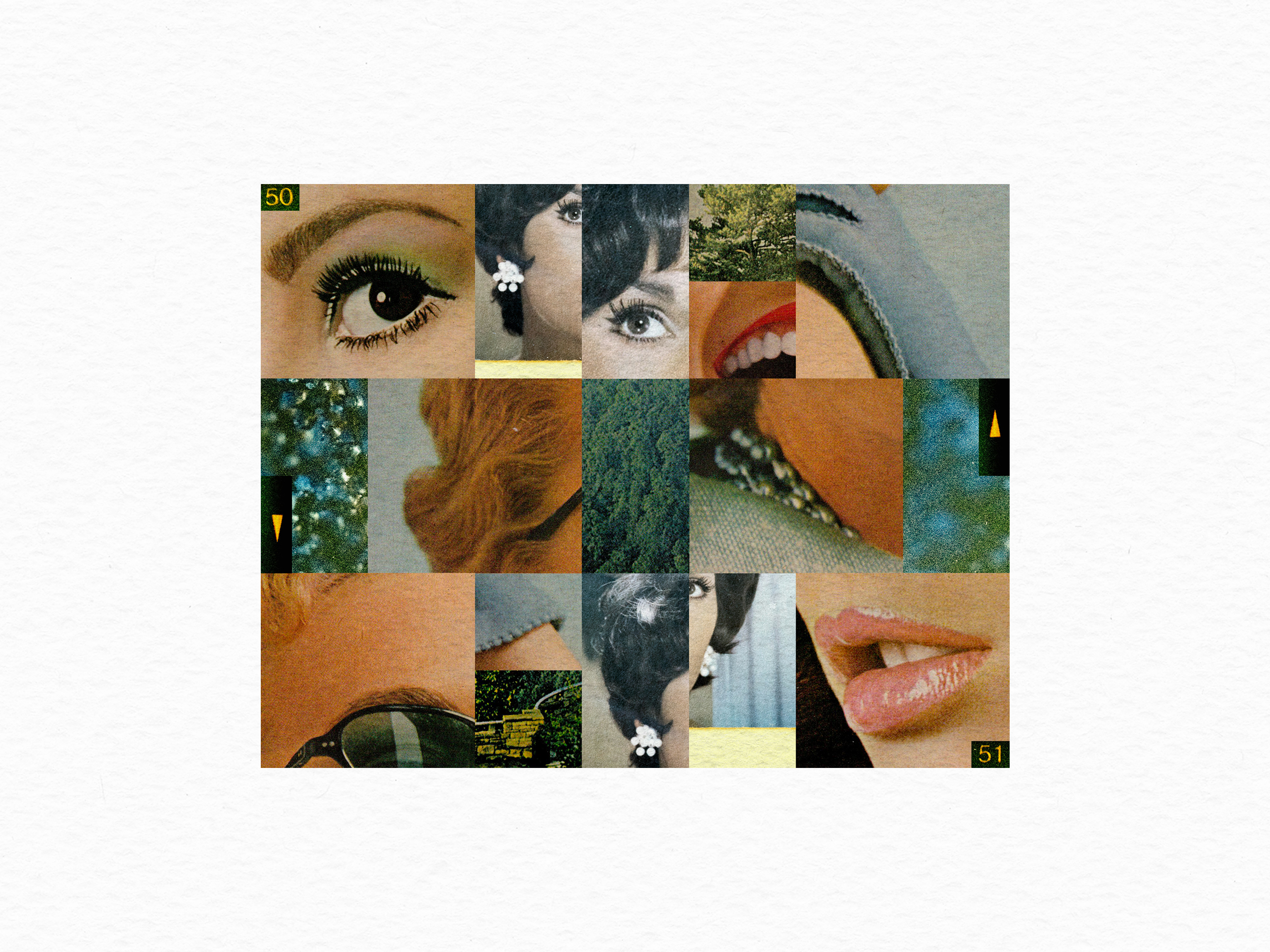 Three Girls art collage collage arts collage maker collagist digital digital collage graphic design illustration shaped textures vintage vintage collage