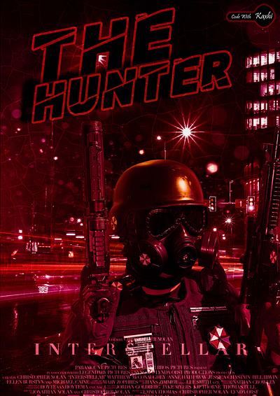 The Hunter graphic design manipulation photoshop