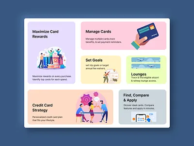 Credit Card Management Dashboard – Fintech UI cardui dashboard design financeapp fintech illustration mobile app ui product design ui web design