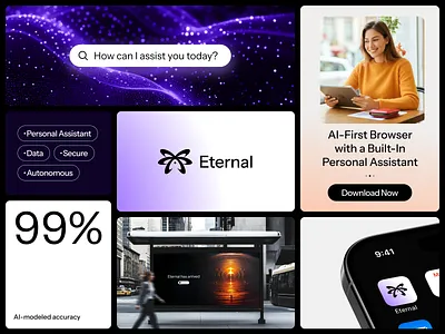 Eternal branding ai branding design eternal graphic design logo print
