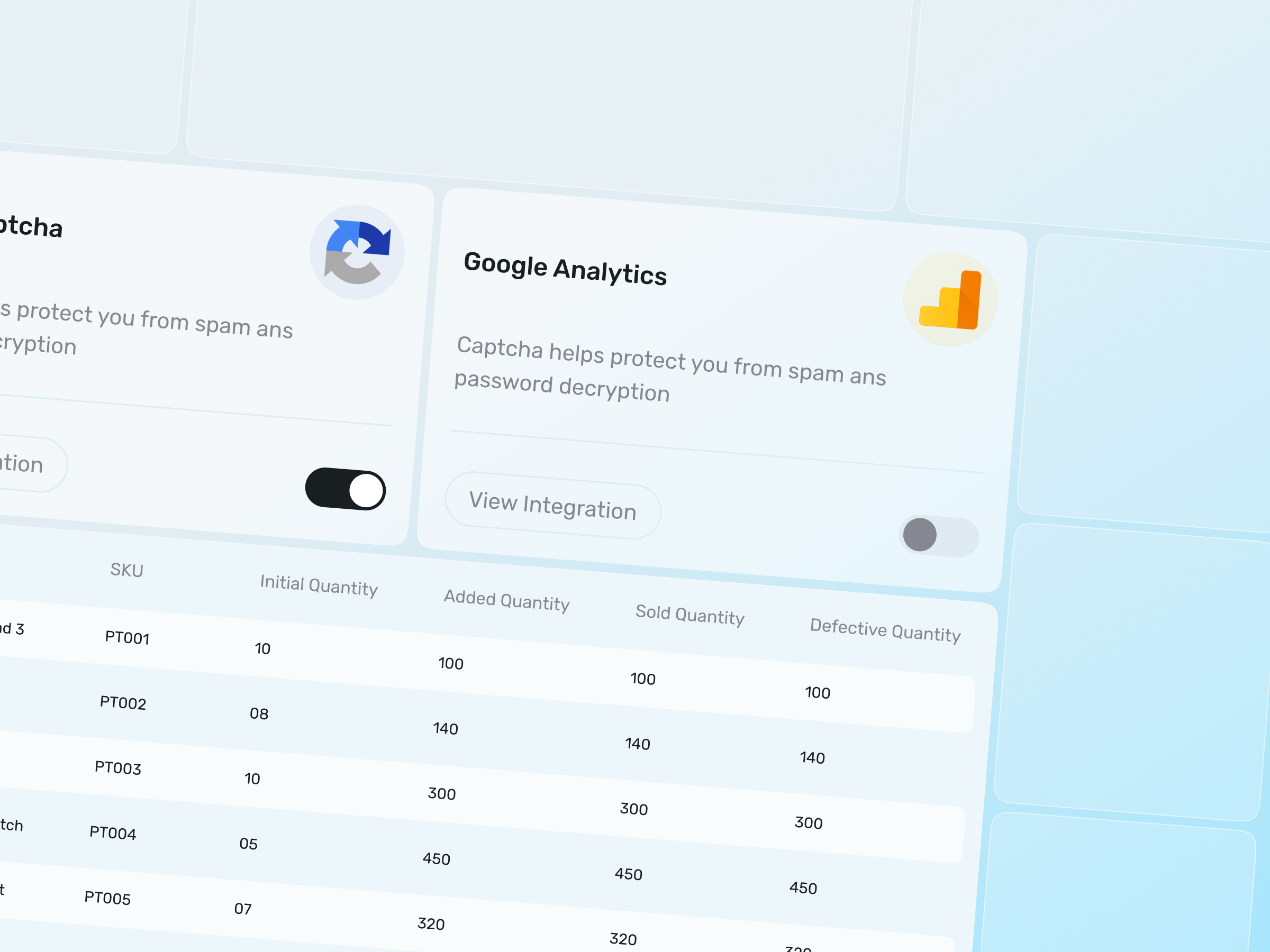 Inventory Integration Components admin panel app components dashboard design design system integration ui musa product product management saas dashboard ui ux web