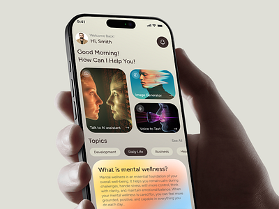 Quill AI Chat App UI – iOS with Voice, Pro Upsell & Tool ai ai chat app ai generation artificial intelligence chatbot mobile ui daily app document editor ui generative fill ios app mobile app premium upsell productivity app design prompt interface text to img voice assistant ui voice control