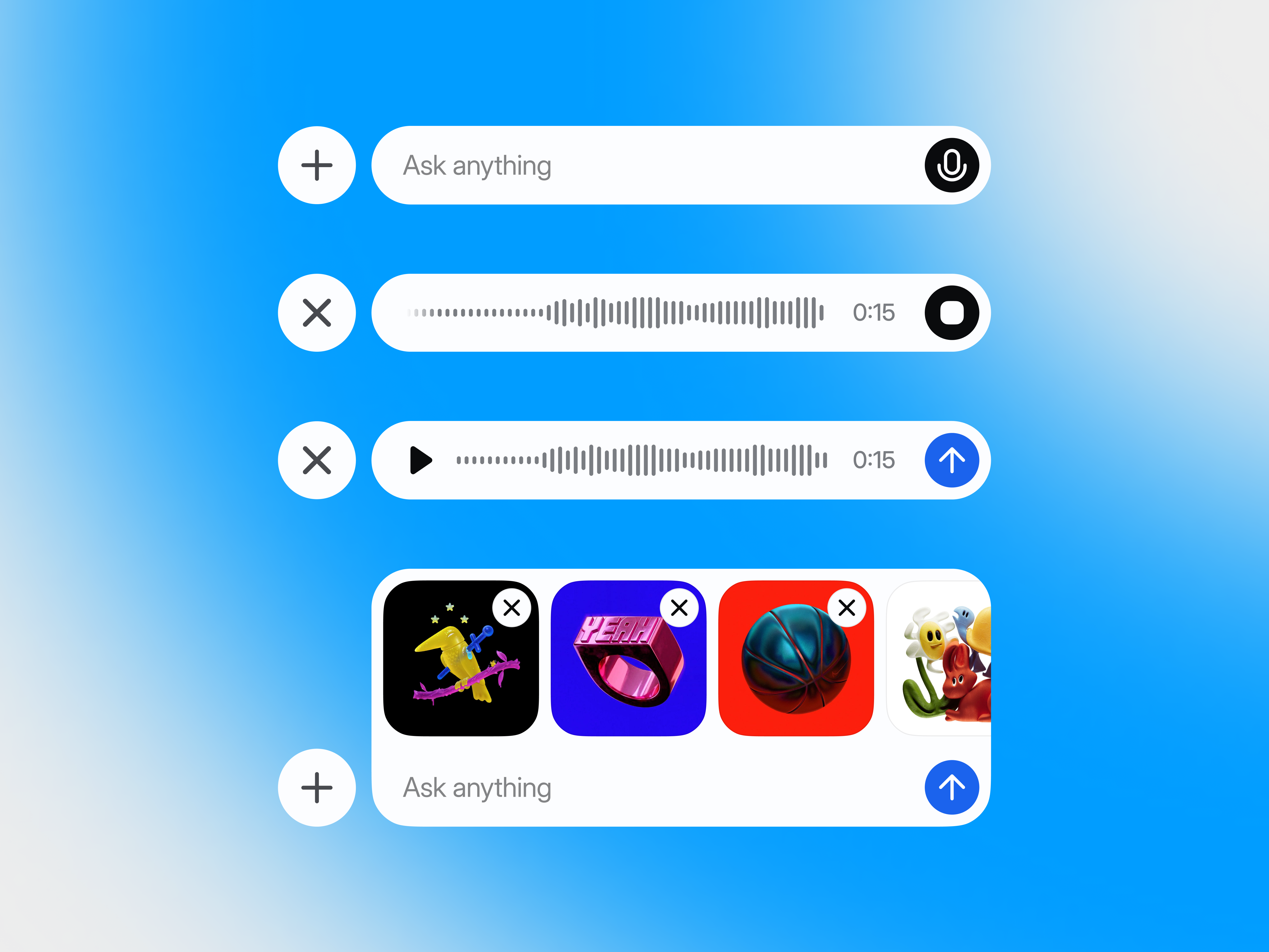 Support chat states ai chat chatting clean daily dailyui message minimal support ui voice voiceui