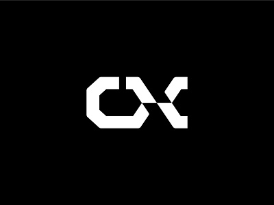 CX mark branding business letter c letter x logo logotype monogram service tech logo technology