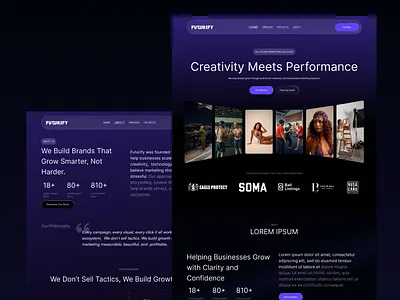 Futurify Marketing - Website Design & Development figma framer development ui uiux design web design