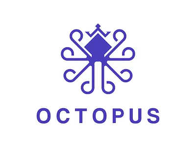 King octopus logo animal logo branding design graphic design kraken logo logo logo sale octopus octopus logo vector